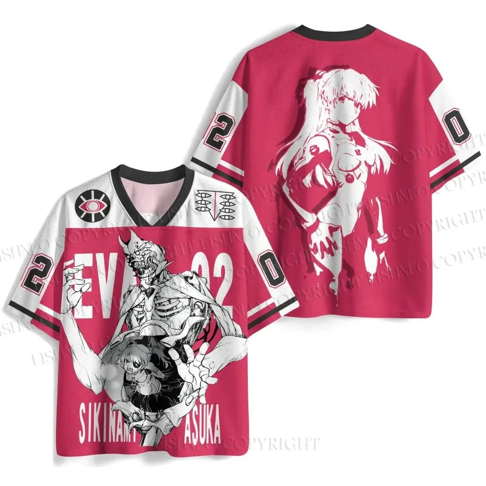 Camisa cuello V Evangelion Rei Ayanami Oversized