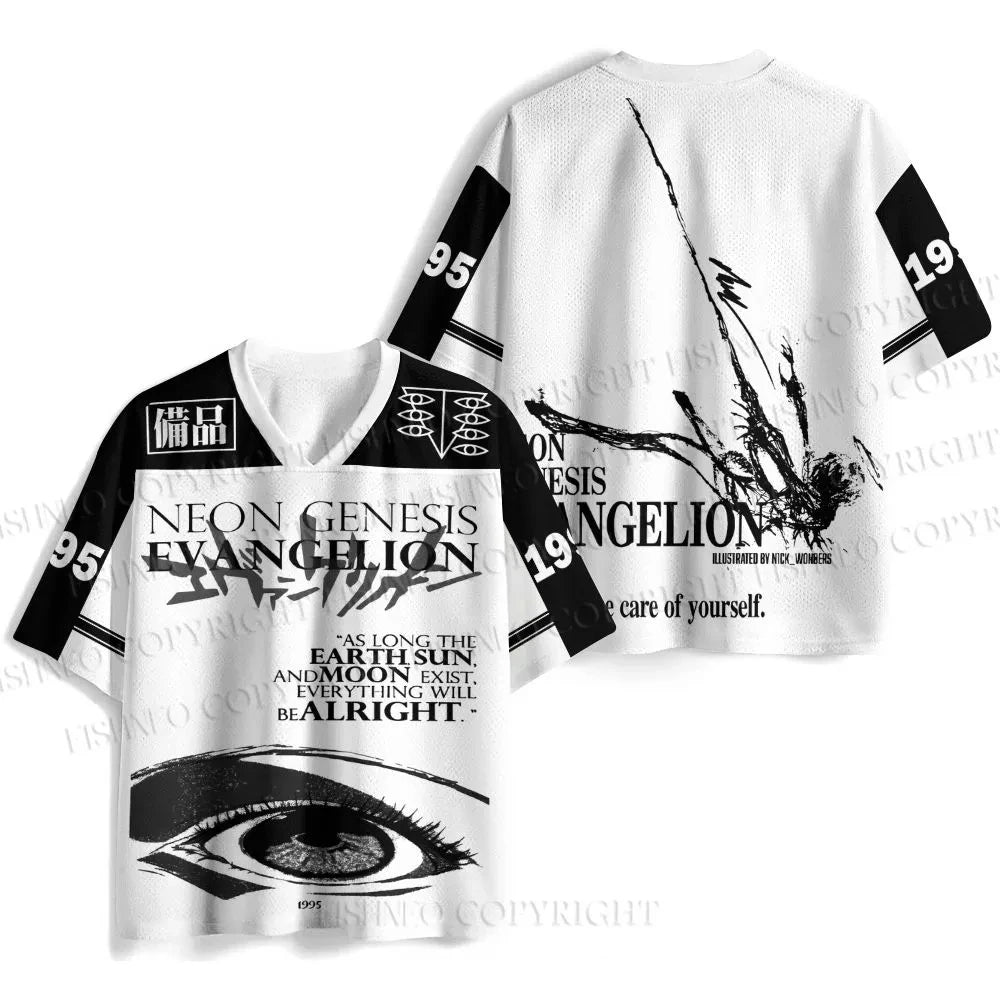 Camisa cuello V Evangelion Rei Ayanami Oversized