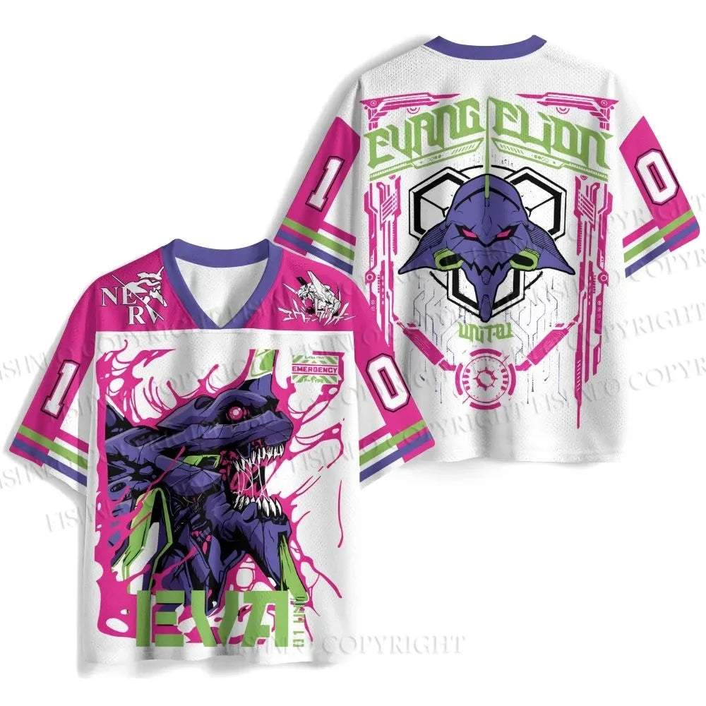 Camisa cuello V Evangelion Rei Ayanami Oversized