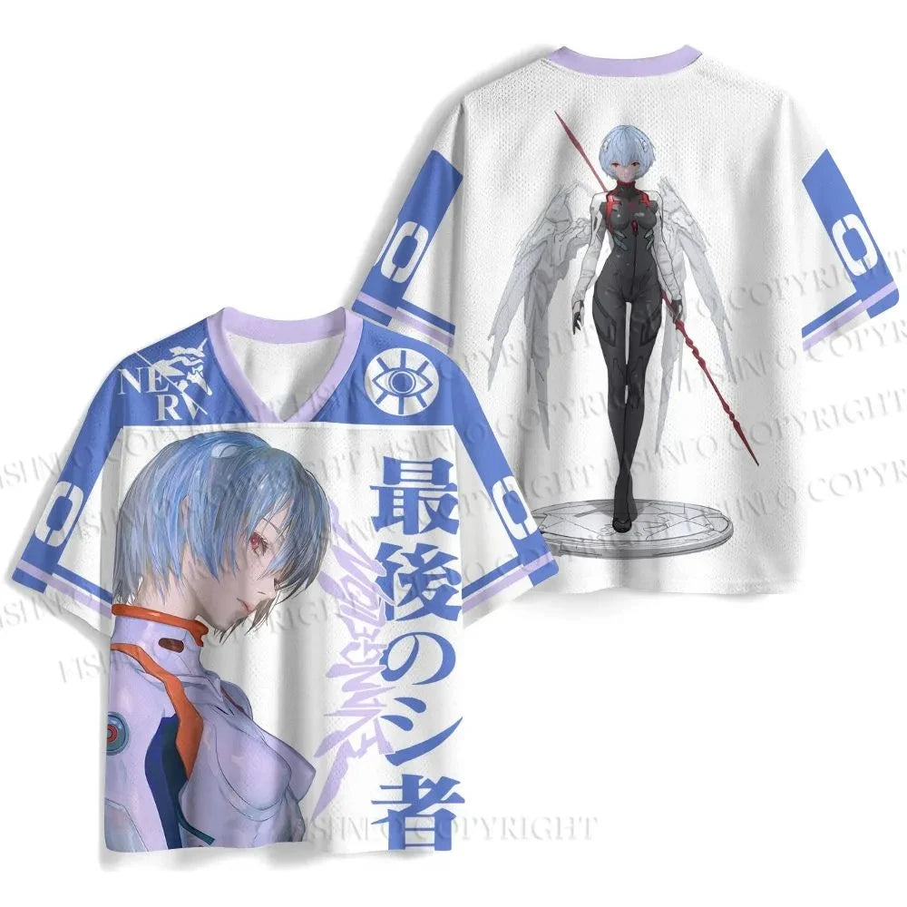 Camisa cuello V Evangelion Rei Ayanami Oversized