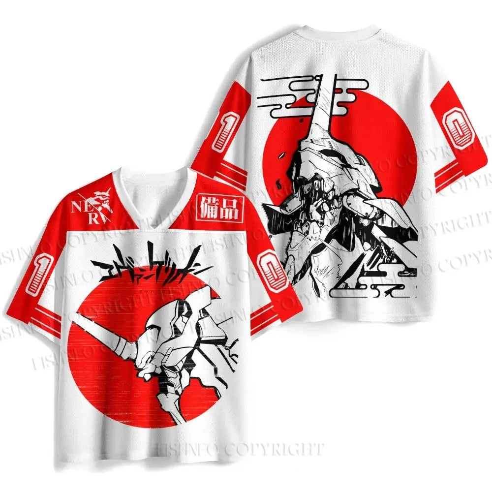 Camisa cuello V Evangelion Rei Ayanami Oversized