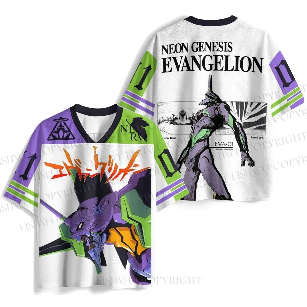 Camisa cuello V Evangelion Rei Ayanami Oversized