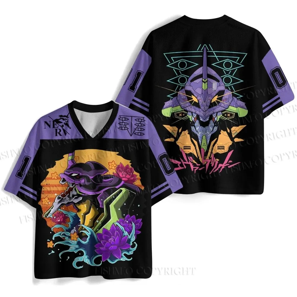 Camisa cuello V Evangelion Rei Ayanami Oversized